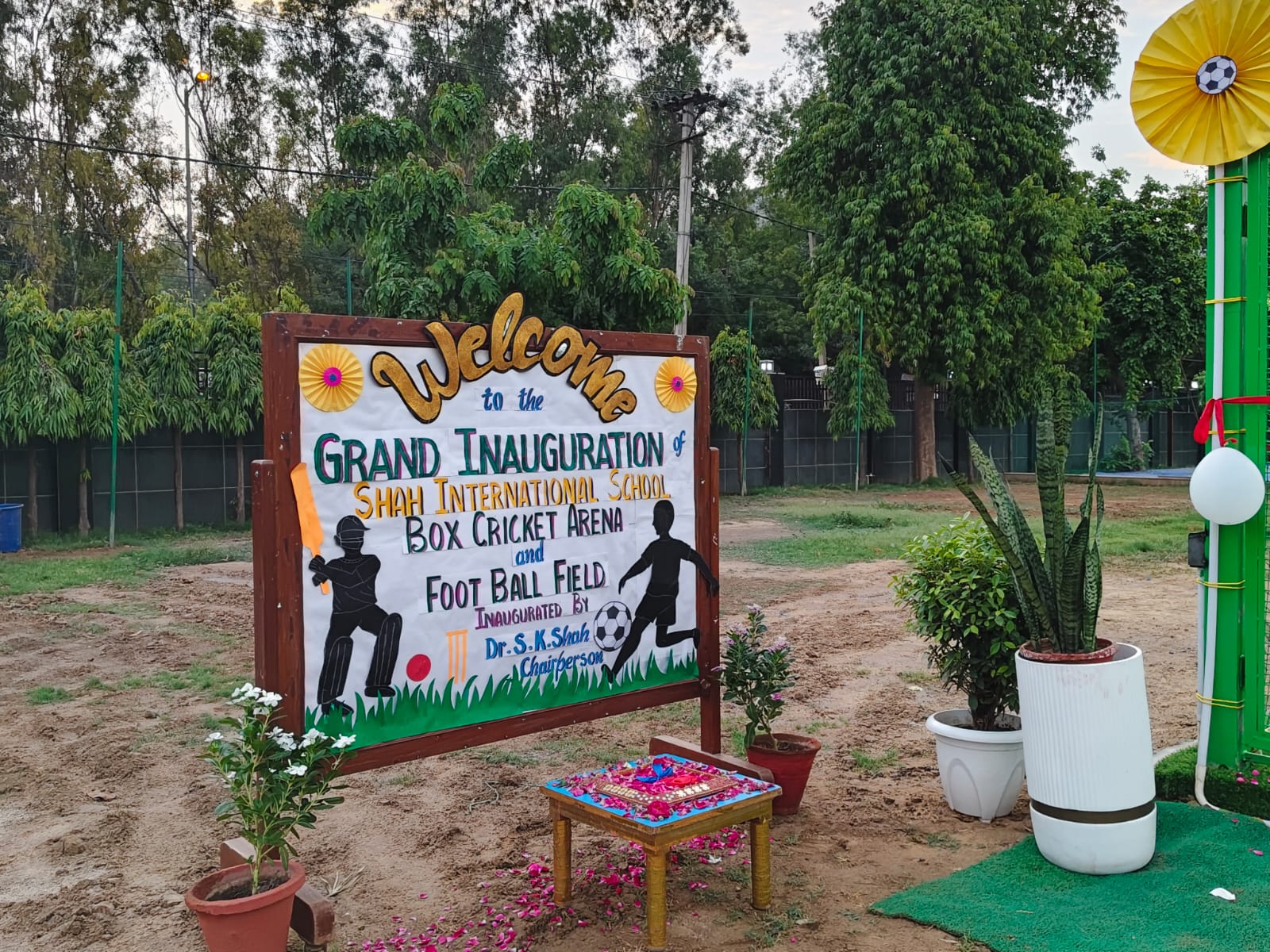 Inauguration of Box Cricket & Football  Field